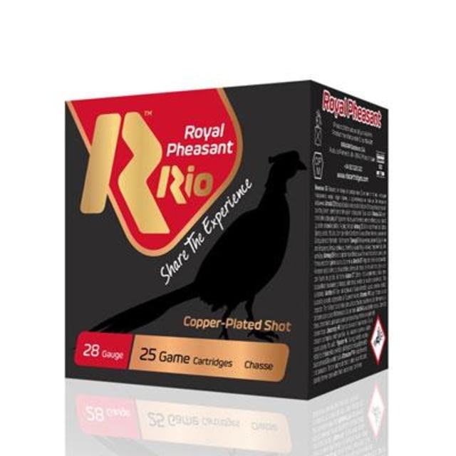 RIO Ammunition Royal Pheasant Copper 28ga 2-3/4in 1OZ Size 5 1250 FPS 25RD - Rio Ammunition