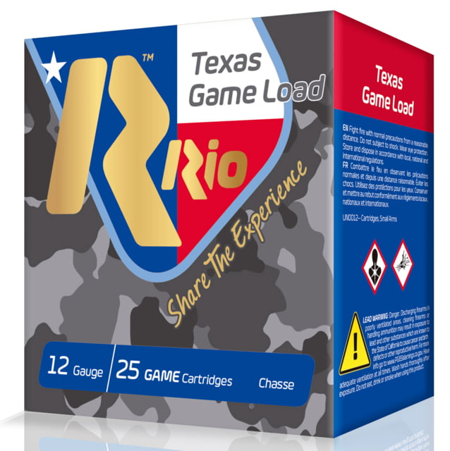 RIO Ammunition  Top Game Texas Game Load Standard Velocity 12 Gauge 2.75 - Rio Ammunition