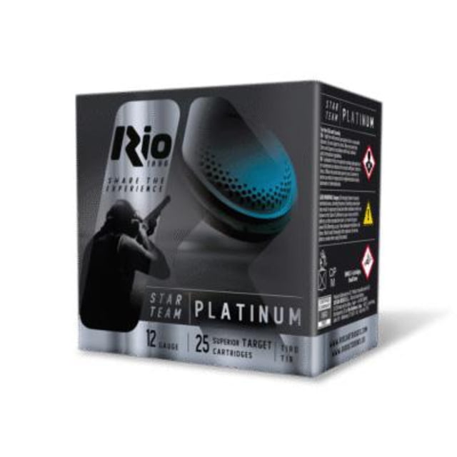 Rio Outdoors Corp Rio Star Team Evo Platinum Shotshell 12ga 2-3/4 1-1/8oz 1235 Fps #7.5 25/ct Outdoors Corp Rio Star Team Evo Platinum Shotshell 12ga 2-3/4 1-1/8oz 1235 Fps #7.5 25/ct Ammo