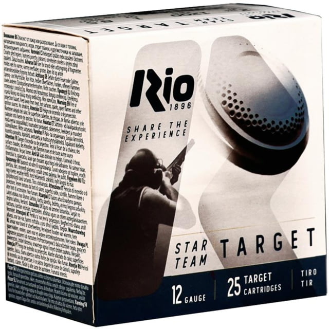 Rio Outdoors Corp Rio Star Team Target Low Recoil Shotshells 12ga 2-3/4 1oz #8.5 1200 Fps 25/ct Outdoors Corp Rio Star Team Target Low Recoil Shotshells 12ga 2-3/4 1oz #8.5 1200 Fps 25/ct Ammo