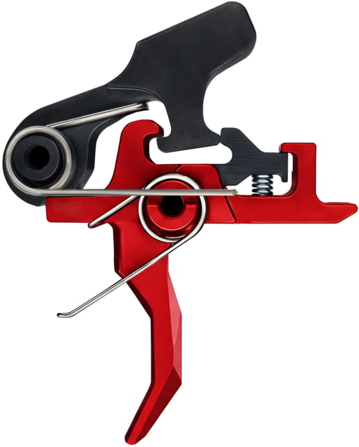 Rise Armament OPMOD HEX-C 2-Stage Trigger Curved 4.5 lb Black/Red - Opmod