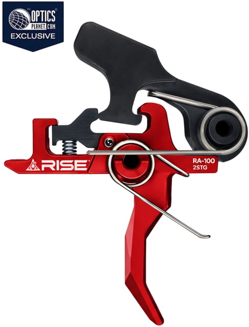 Rise Armament OPMOD HEX-C 2-Stage Trigger Curved 4.5 lb Black/Red