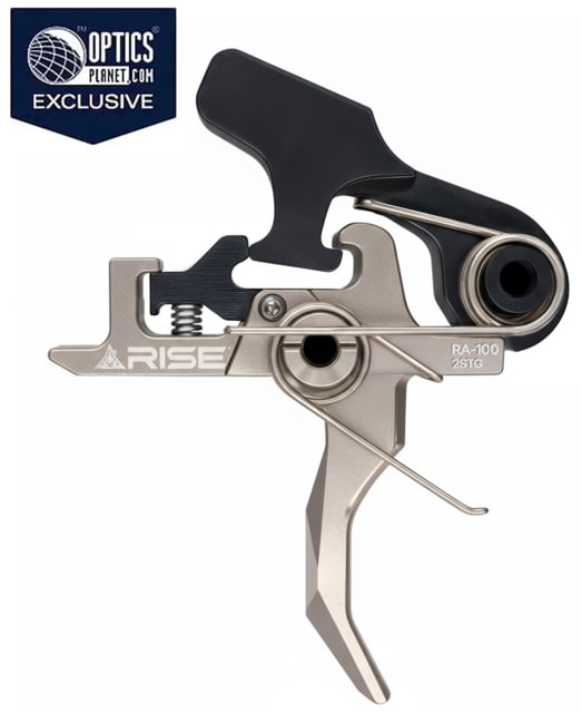 Rise Armament OPMOD HEX-C 2-Stage Trigger Curved 4.5 lb Black/Silver