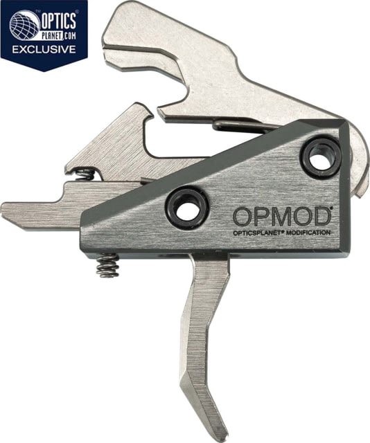 Rise Armament OPMOD Hex-C RA-240 Enhanced Rifle Trigger Curved 3.5lb Pull Graphite Silver - Opmod