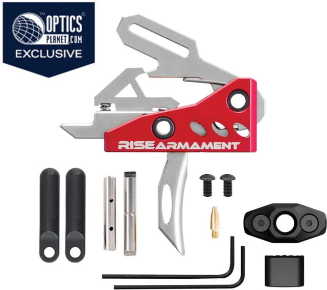 Rise Armament RA-535 Advanced-Performance Trigger, Red/Black, Small, RA-535-BLK-ARP