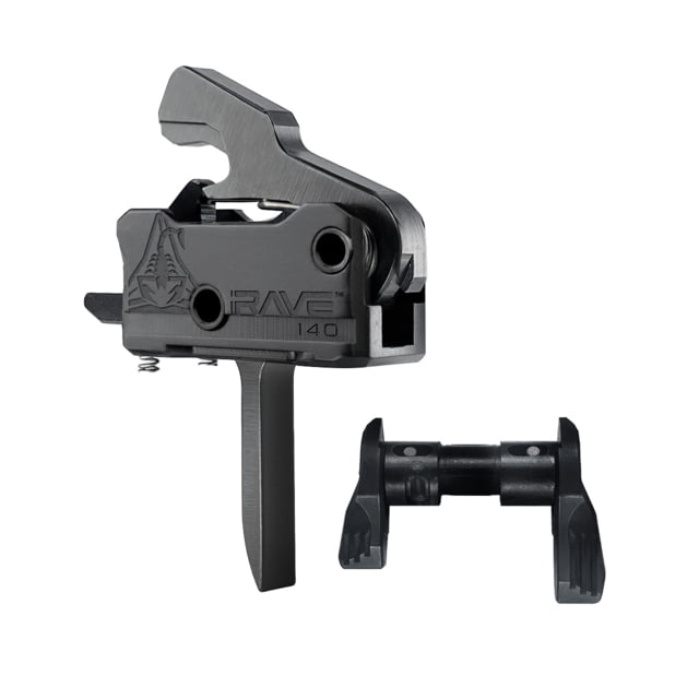 RISE Armament RAVE 140 3.5lb Drop-In Single Stage and Ambi Safety Selector Flat Black - Rise Armament