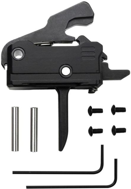 Rise Armament Rave 140 Flat 3.5lb Drop-In Trigger w/ Anti Walk Pins, Black, RA-R140F-AWP