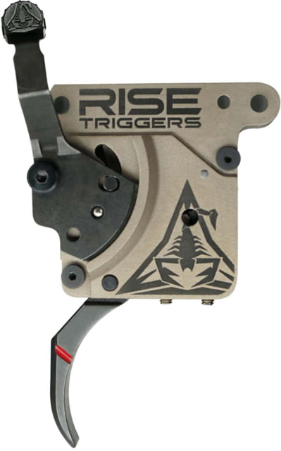 Rise Armament RISE Armament Reliant Pro Rem 700 Drop-In Trigger Curved Blade FDE/Black - $199.99 at Optics Planet