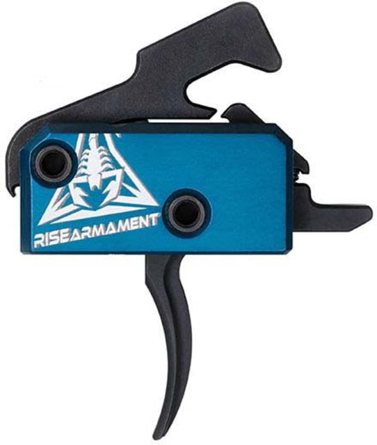 RISE Armament RA-240 Enhanced Rifle Trigger Curved 3.5lb Pull Blue/Black - RISE Armament