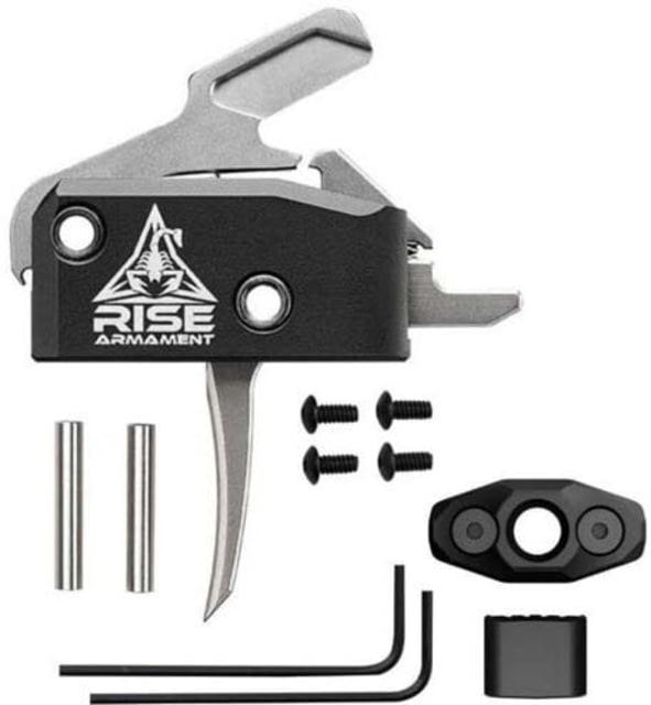 RISE Armament RA-434 High Performance Trigger Single Stage System 3.4lb Pull Weight Silver - RISE Armament