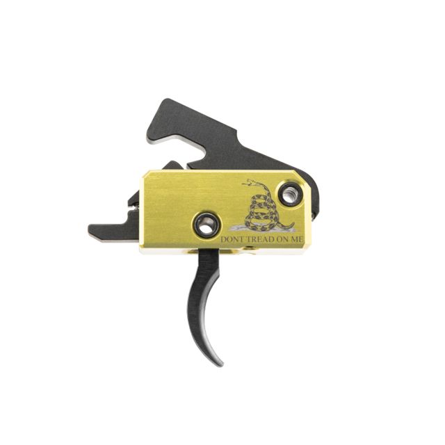 Rise Armament Special-Edition DTOM Trigger Assembly, Traditional Curved, 3.5 lb, Yellow/Black, RA-140-DTOM