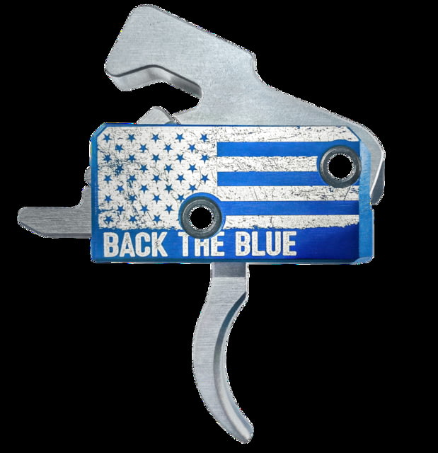 Rise Armament Special Edition RA-140 Super Sporting Trigger, Curved, Blue/Silver, RA-140-BTB