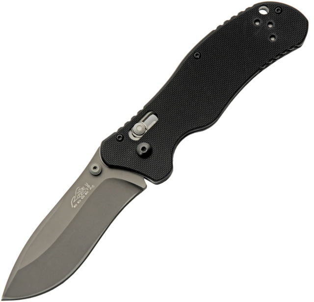 Rite Edge Axis Lock Folding Knife 4.75in Closed 3.75in Gray Finish 440 Stainless Blade Black G10 Handle - Rite Edge