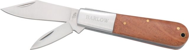 Rite Edge Barlow Folder Knife Stainless clip and pen blade Wood handles with brushed stainless bolster CN - Rite Edge