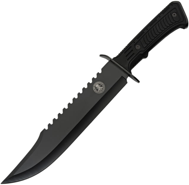Rite Edge Bowie 2nd Amendment 10.00 in Fixed Blade Knife Black ABS