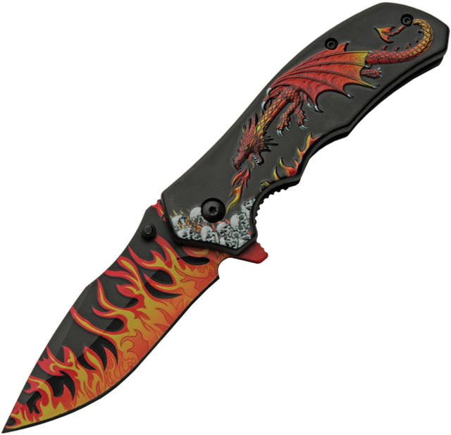 Rite Edge Dragon Flame Linerlock A/O CN - Rite Edge