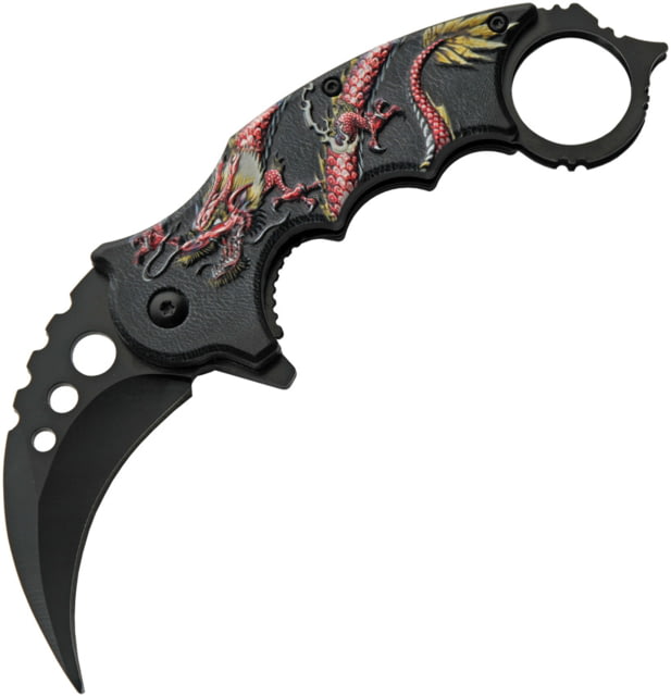 Rite Edge Dragon Linerlock A/O Red - Rite Edge