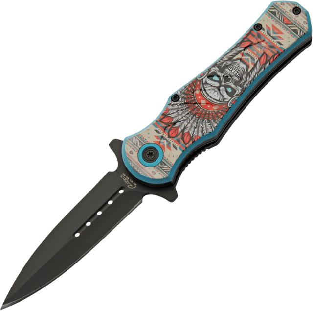 Rite Edge Headdress Linerlock A/O Skull CN - Rite Edge