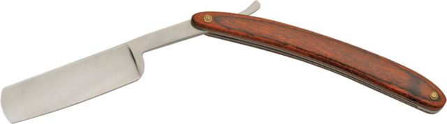 Rite Edge Razor Folder Knife Mirror polished stainless razor blade Rich grain wood handle CN - Rite Edge