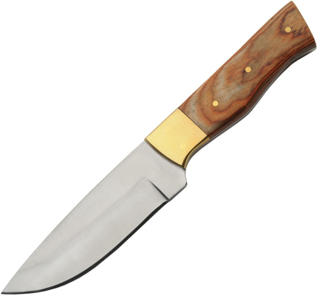Rite Edge Skinner Cannon Wood 4.00 in Fixed Blade Knife Brown pakkawood