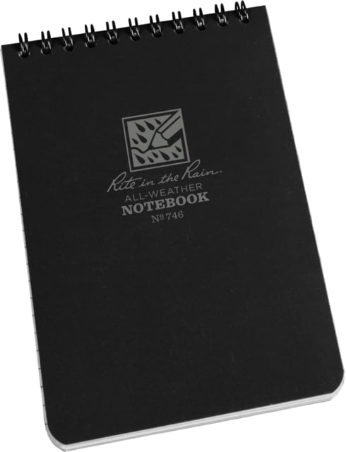 Rite in the Rain 4X6 Notebook - Black 4x6