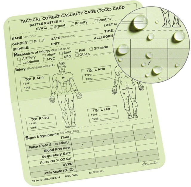 Rite in the Rain Combat Cards 6x5
