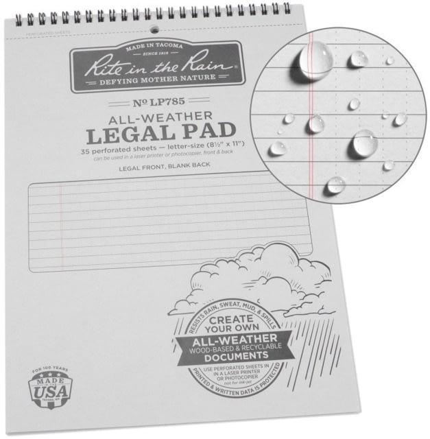 Rite in the Rain Legal Pad 8.5x11
