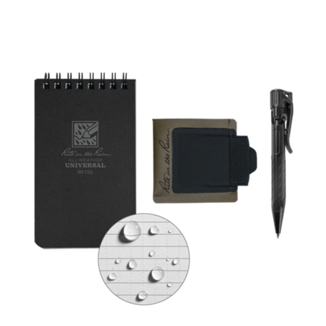 Rite in the Rain All-Weather Monsoon Adhesive Pen & Card Holder Kit RIR
