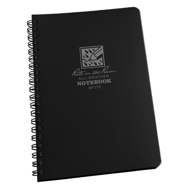 Rite in the Rain Maxi-Side Spiral - Black Black 8 1/2 x 11