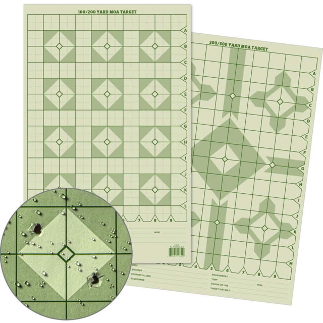 Rite in the Rain Precision Distance Diamond MOA Shooting Target 11x17