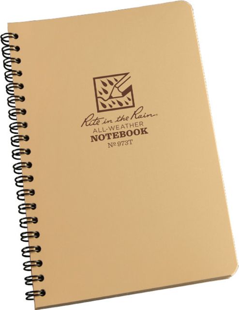 Rite In The Rain Spiral Notebook - Universal Tan 4 5/8 X 7