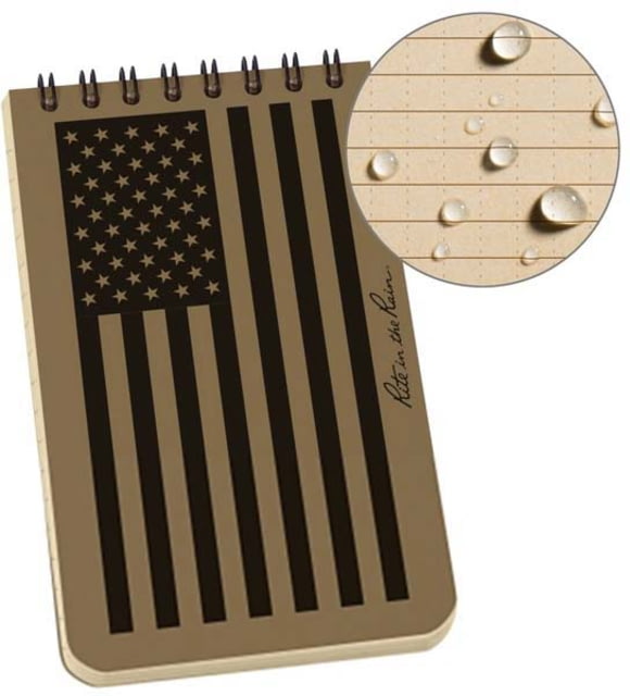 Rite in the Rain 3''x 5'' Top Spiral Notebook Tan