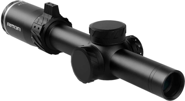 DEMO Riton Optics 5 Tactix 1-10x24mm Rifle Scope 30mm Tube First Focal Plane 3OT Mil Red Black 5T110LFI23 - Riton Optics