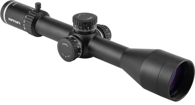 Riton Optics The 5 Conquer 4-28x56mm Rifle Scope 1.34 inch Tube MRAD First Focal Plane Black - Riton Optics