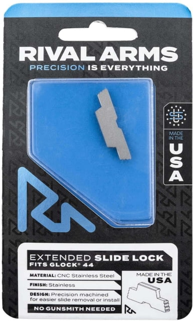 Rival Arms Extended Slide Lock Glock 44 Stainless Steel