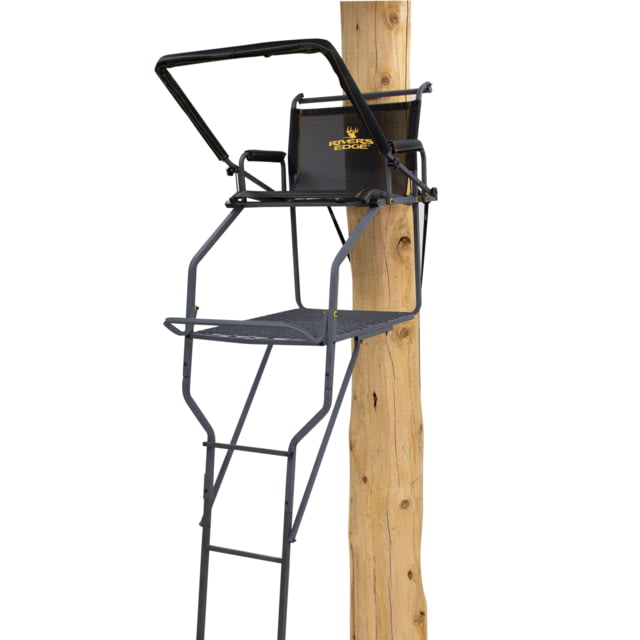 Rivers Edge Treestands Jumbo Jack Ladder Stand Rivers Edge Grey 1-Person - Rivers Edge Treestands