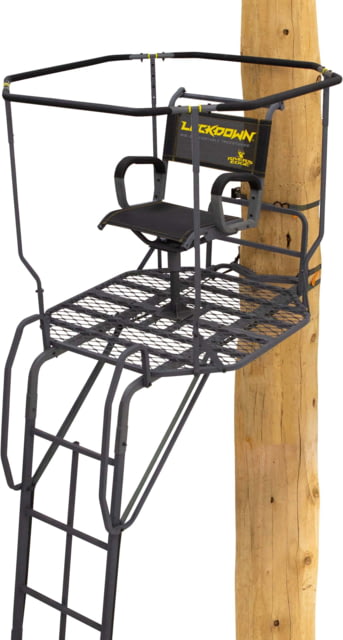 Rivers Edge Treestands Ladder 360 Lockdown Black 21 Foot 1-Man - Rivers Edge Treestands