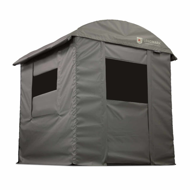 Rivers Edge Treestands Landmark 6' x 6' Permanent Blind Gray - Rivers Edge Treestands