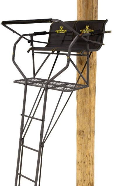 Rivers Edge Treestands Relax 2-Man - LS Treestand Black 16' 10" - Rivers Edge Treestands