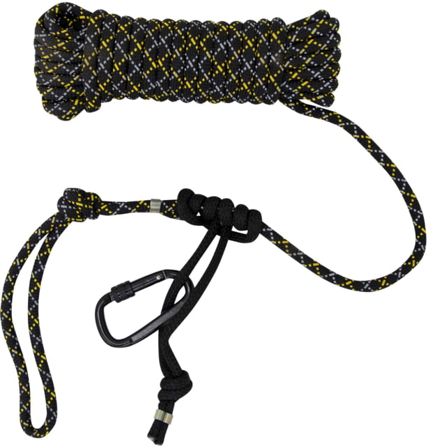Rivers Edge Treestands Safety Rope Reflective Black 35' - Rivers Edge Treestands