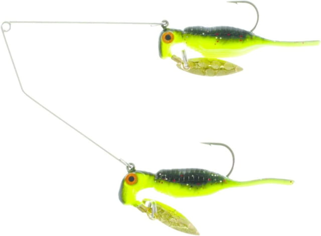 Road Runner Reality Shad Buffet Rig Wasabi 1/16oz Top/1/8oz Bottom 1 Pack