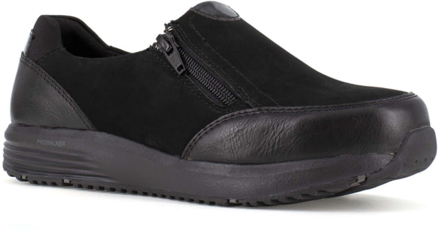 Rockport truStride Slip On Oxford Steel Toe Work Shoe - Women's Black 12W - Rockport