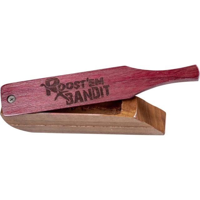 Roost'Em Bandit Heart/Walnut Box Turkey Call Brown