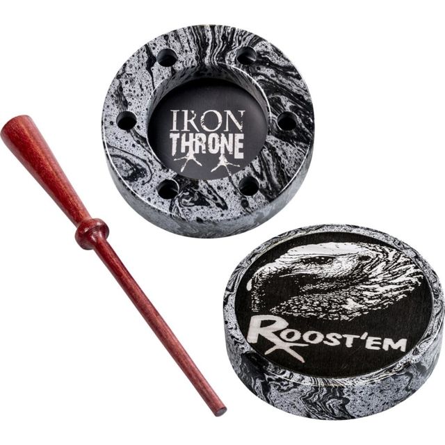 Roost'Em Iron Throne Aluminum Turkey Call Silver