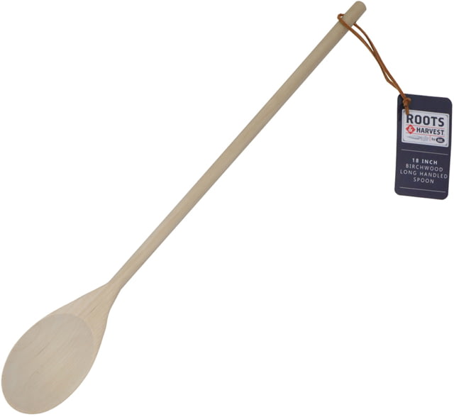 Roots & Harvest 18in Birchwood Long Handled Spoon Wood Small