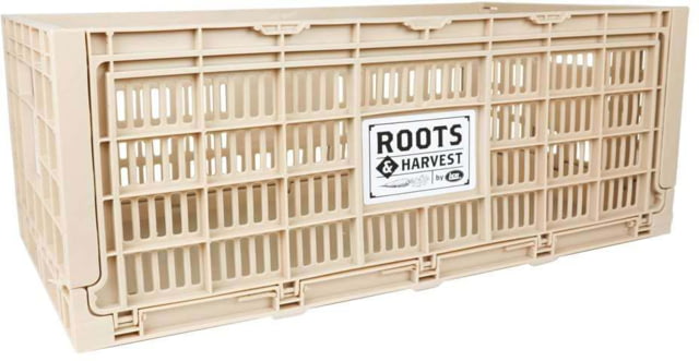 Roots & Harvest Collapsible Egg Crate Tan 25 x 13 x 10-1/4in