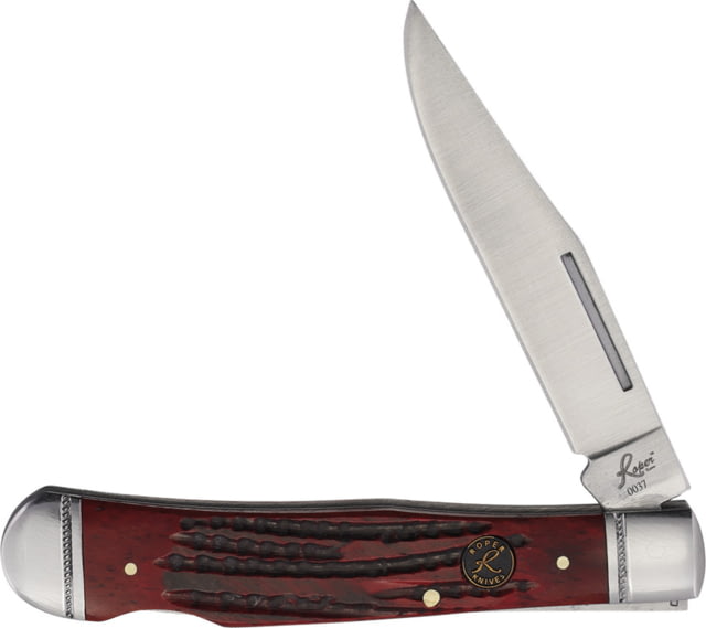 Roper Knives Lockback Trapper Red Bone - Roper Knives