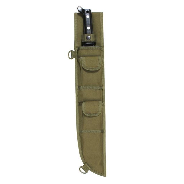 Rothco 18 Inch MOLLE Compatible Machete Sheath Olive Drab OliveDrab - Rothco