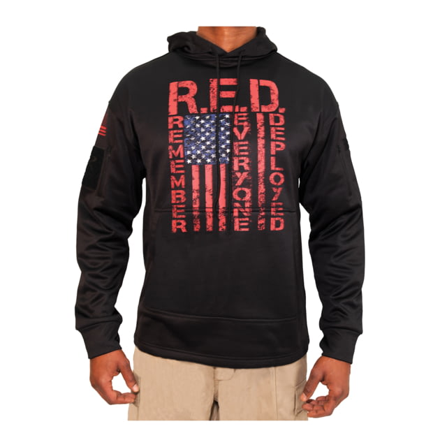 Rothco Rothco Concealed Carry Remember Everyone Deployed Hoodie - Men's Large Black - $41.99 at Optics Planet