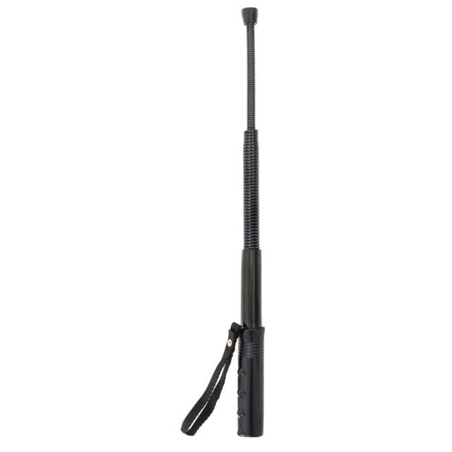 Rothco 3-Section Spring Baton Rubber Black - Rothco